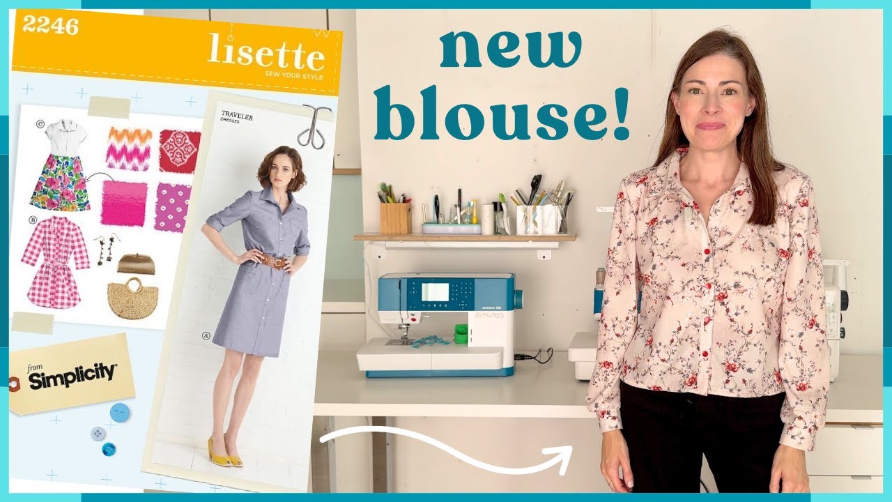 All the details Simplicity S2246 Blouse