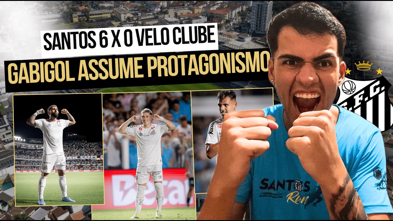 Santos vence e convence | Santos 6 x 0 Velo Clube - Portal da Liga