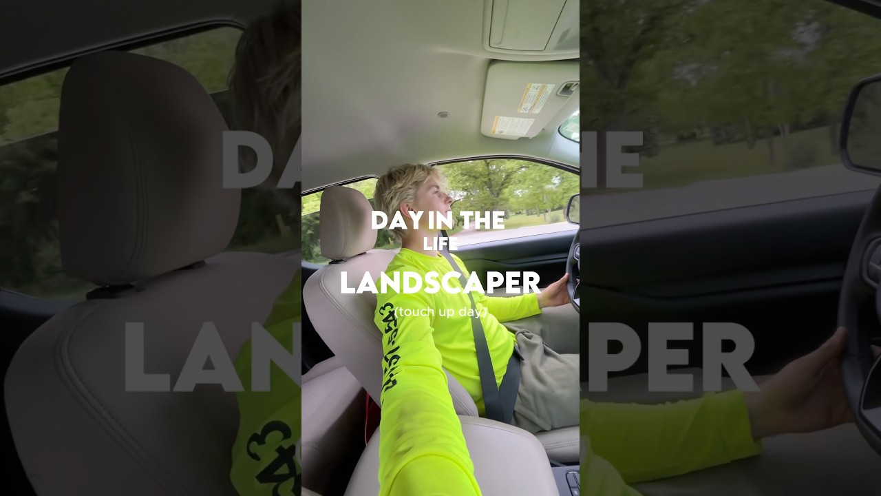 Average day of a young landscaping business owner #landscaper #lawnmowingbusiness #landscaping
