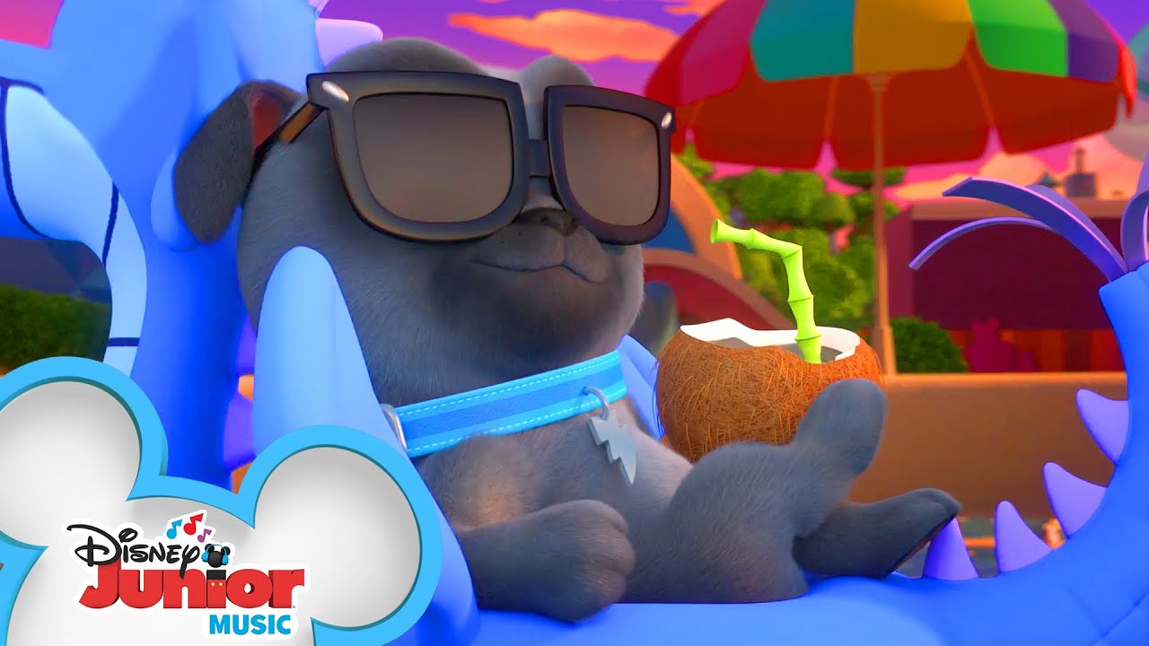 Bingo and Rolly's Pool Party 🎉 | Puppy Dog Pals | Disney Junior