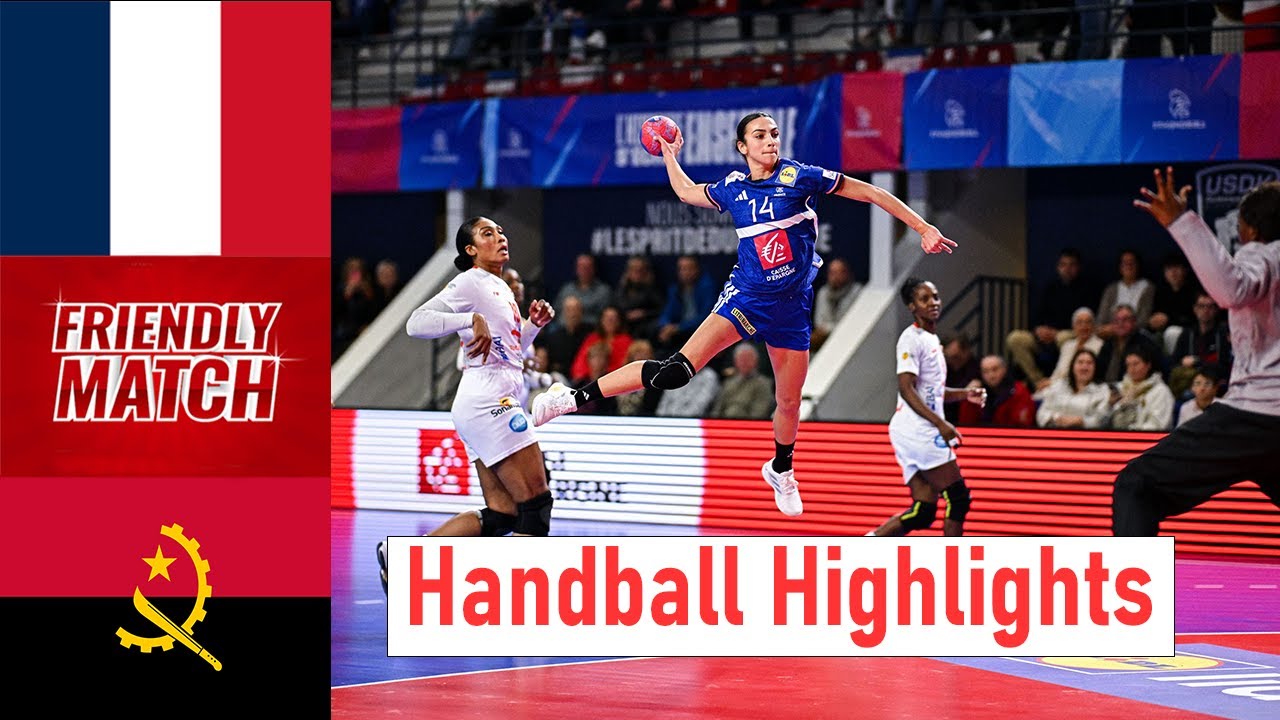 France - Angola Friendly Handball Match Highlights • 2025