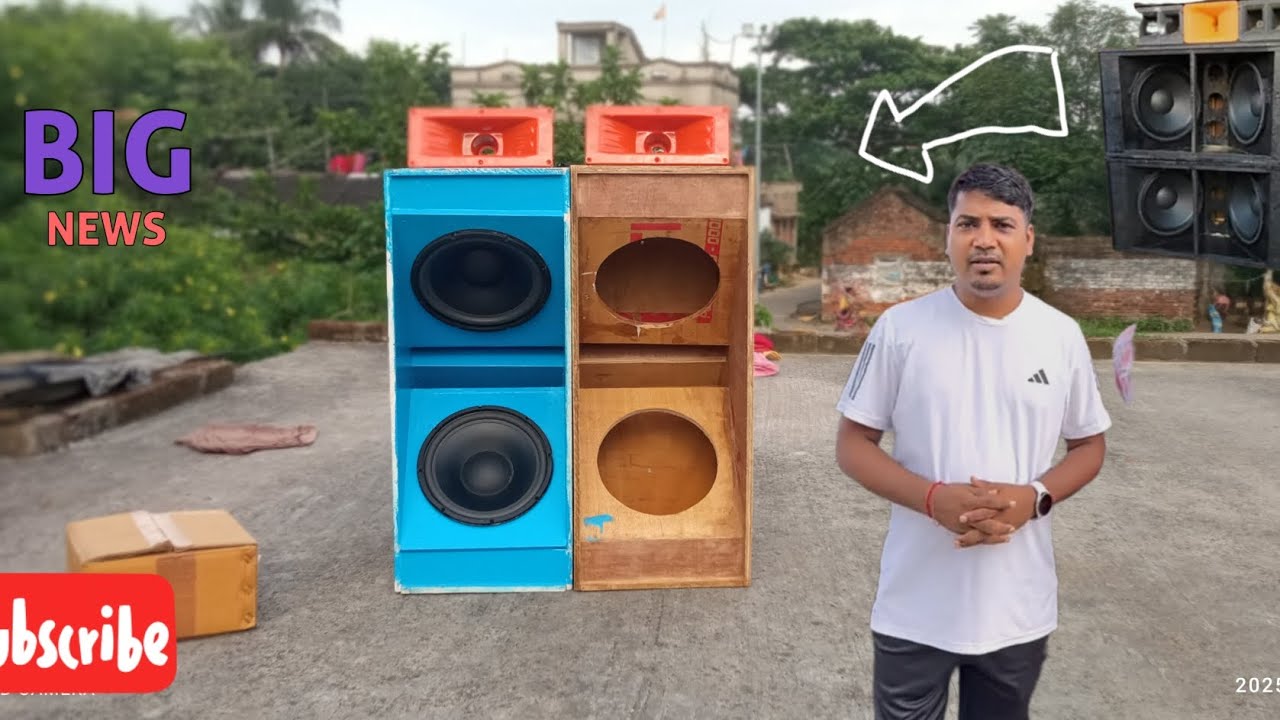 10 inch RCF cabinet testing 2bass 2 Twitter only cabinet-2000 Twitter-240✅✅😱