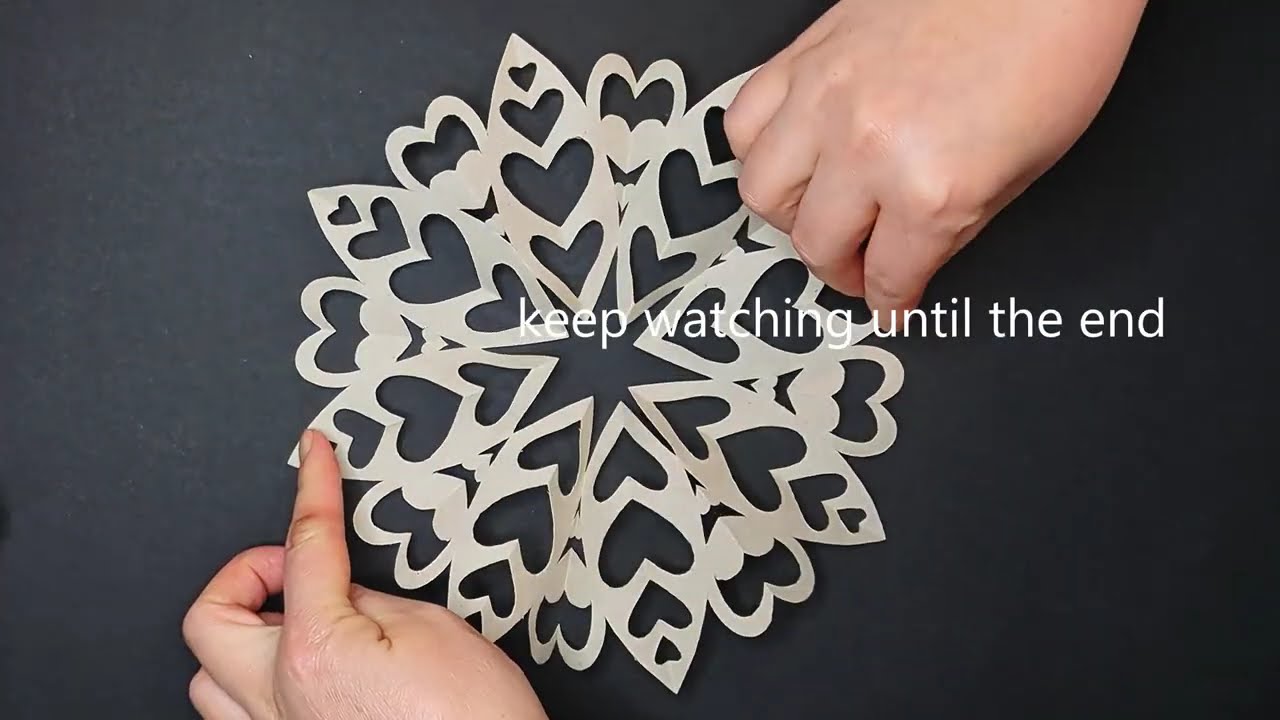 10 Best Satisfying paper hearts cutting ❤ ASMR ❤ paper art ❤ relaxing diy paper flowers