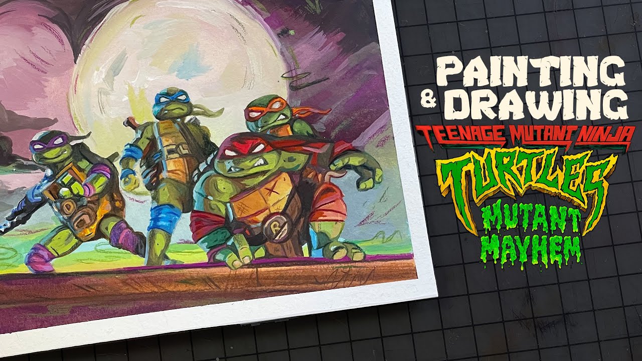 Painting and Drawing The Teenage Mutant Ninja Turtles | Mutant Mayhem