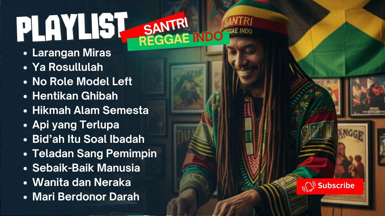 🎶 KUMPULAN LAGU REGGAE ISLAM 2025 | LARANGAN MIRAS | Santri Reggae Indo