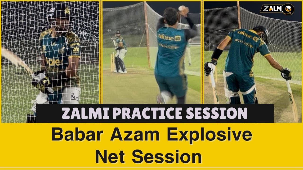 Babar Azam Explosive Net Session | Zalmi Practice | PZ vs KK | Zalmi TV