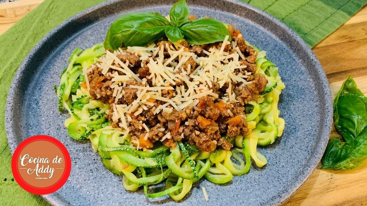 Mi mejor Sustituto de Pasta. ESPAGUETI DE CALABAZA BOLOÑESA p/Dieta, Diabetes, HT |Cocina de Addy