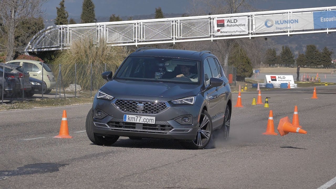 SEAT Tarraco 2019 - Maniobra de esquiva (moose test) y eslalon | km77.com