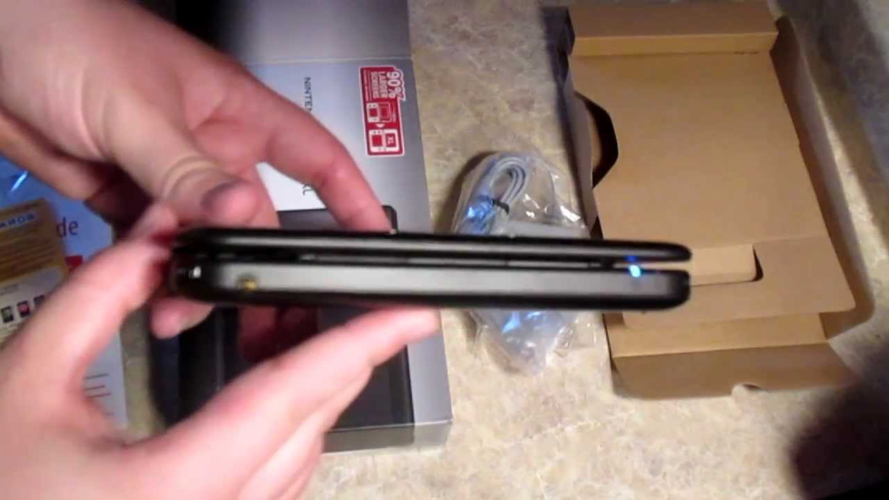 Nintendo 3DS XL Black Edition (US) Unboxing