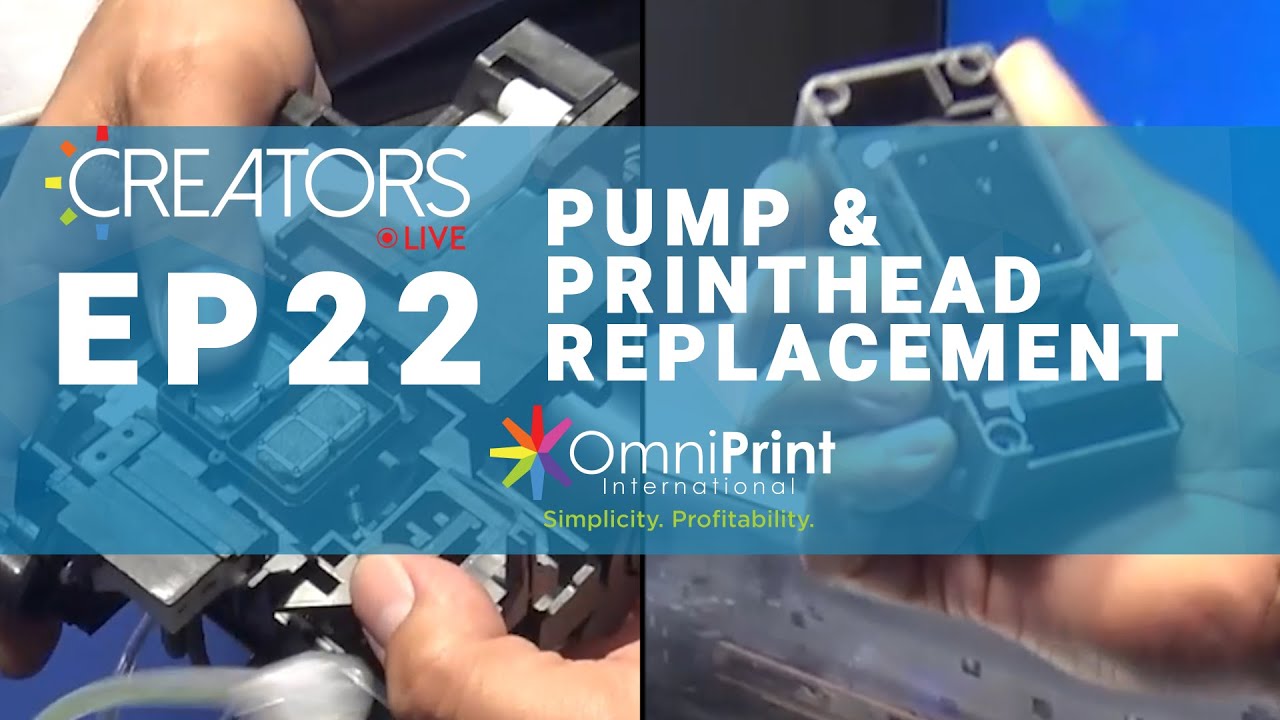 Creators Live July 14th, 2021 - Pump and Printhead Replacement