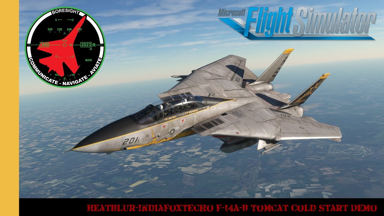 Heatblur/IndiaFoxtEcho Демонстрация холодного запуска F-14A/B Tomcat