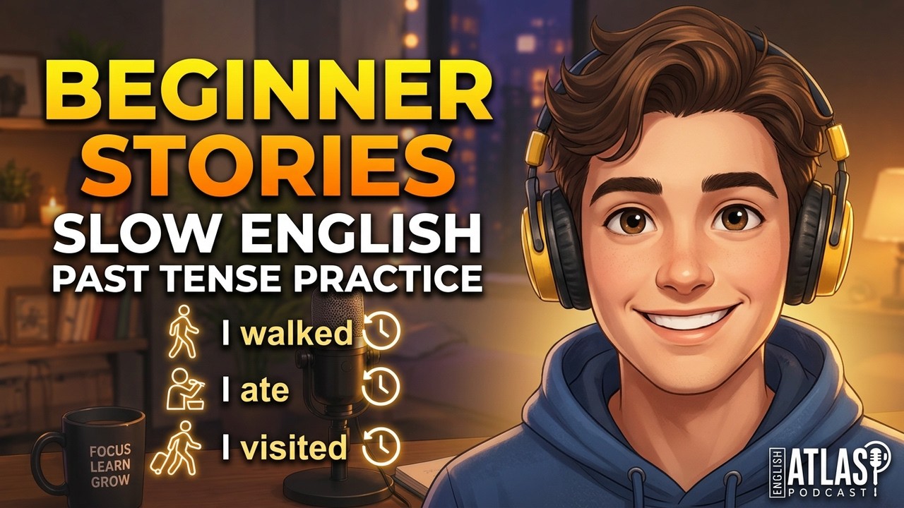 Slow English Listening Practice | Past Tense Stories for Complete Beginners