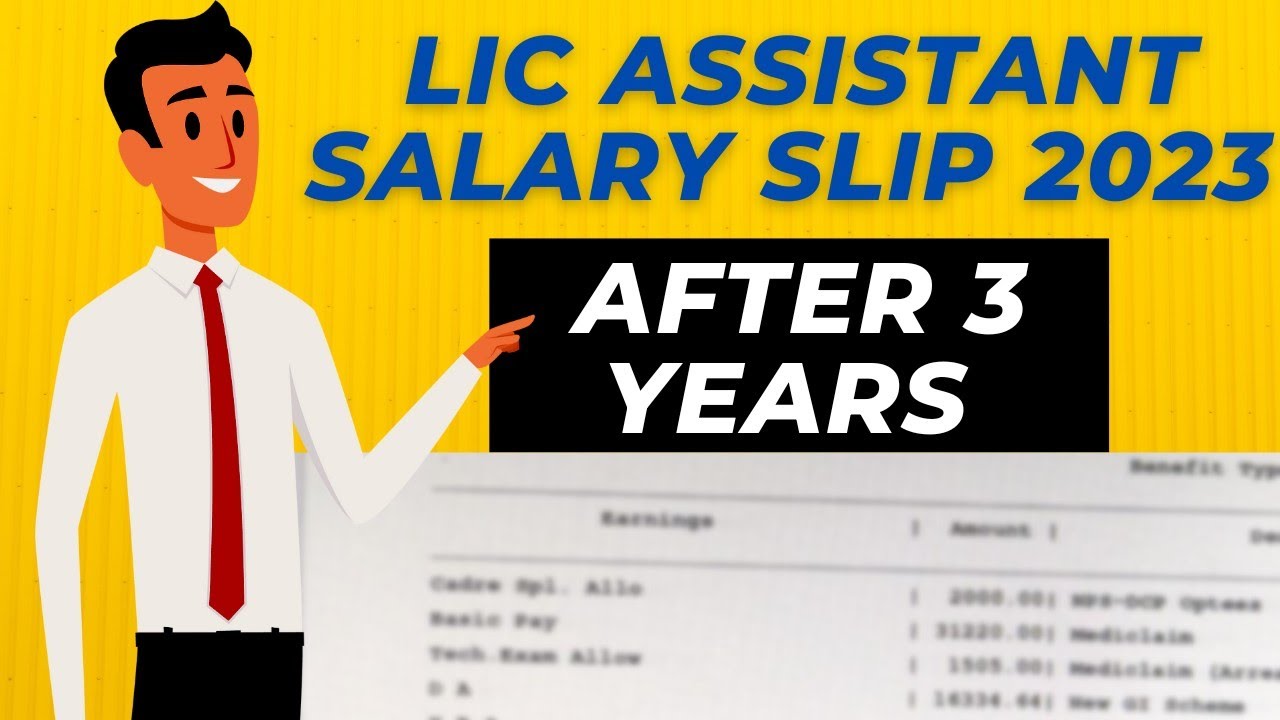 LIC ASSISTANT Latest Salary Slip 2023 | LIC Assistant Salary & Allowances After 3 Years