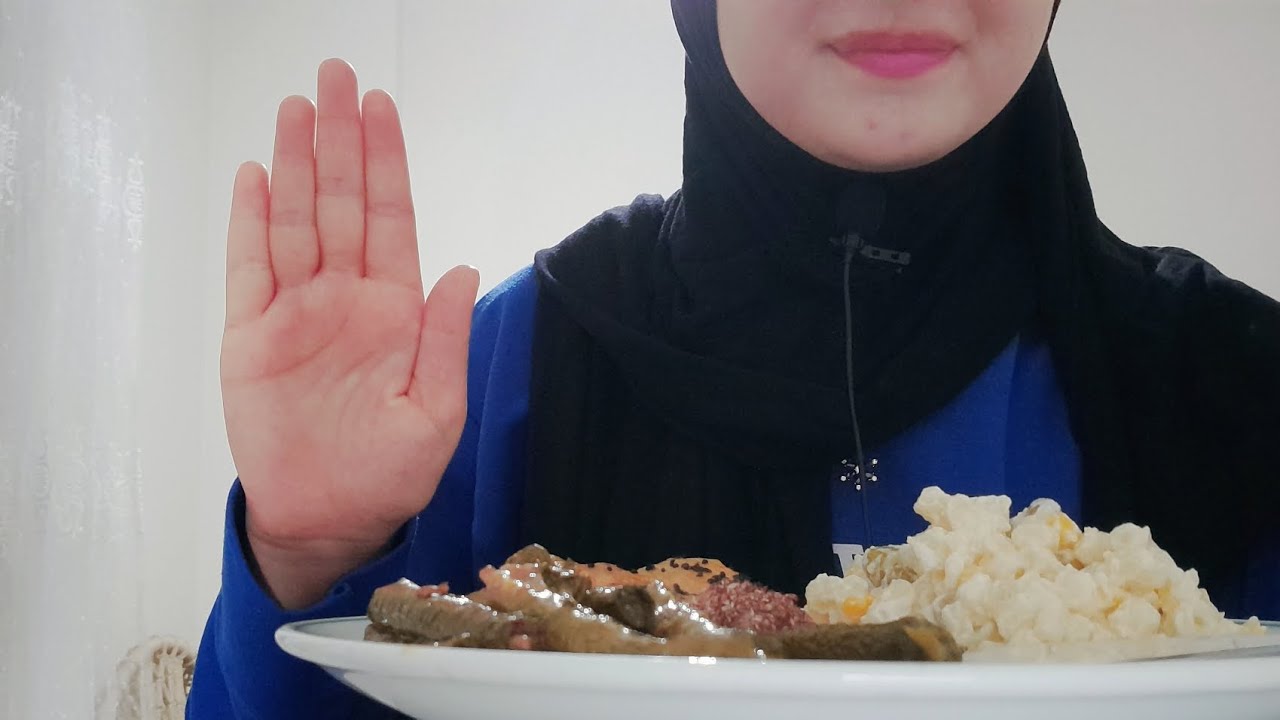 ASMR YEMEK/ TÜRKCE ASMR /SARMA,MAKARNA SALATASI ASMR