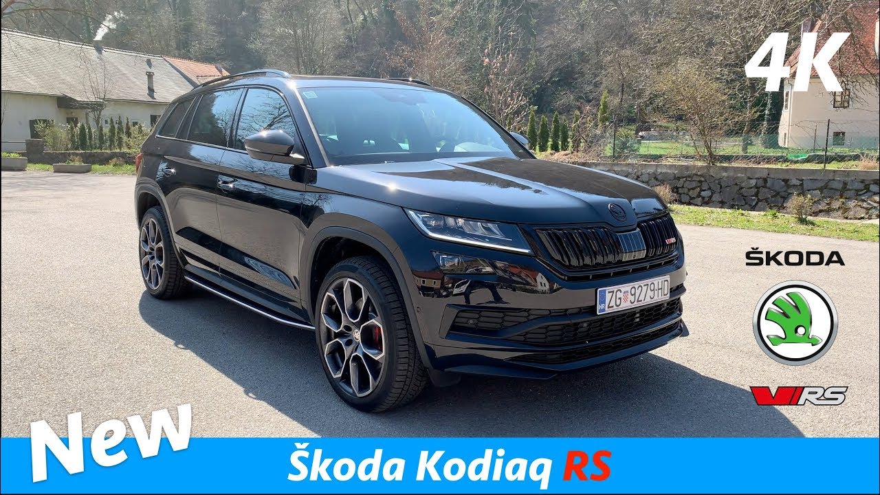 Škoda Kodiaq RS 2019 - быстрый взгляд в 4K | Звук выхлопа!