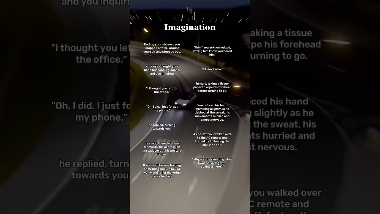 One-Shot #imagination #scenarios