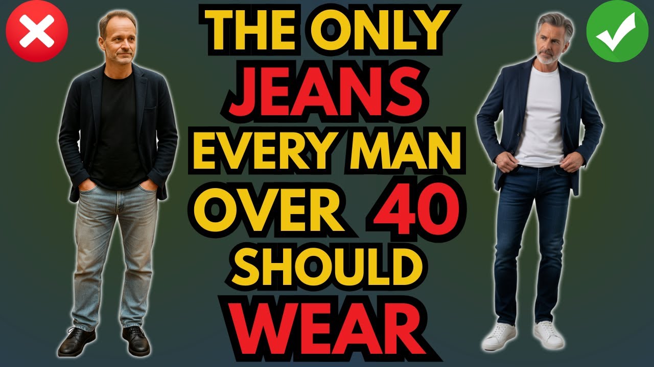 Over 40? How to Wear Dark Wash Jeans with Classy Casual Style | 40+ Men's Fashion