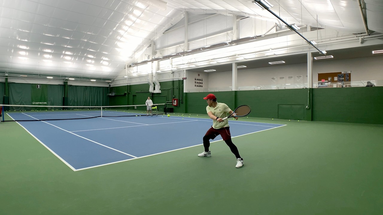 [4K UHD Court-Level] Jackie's Tennis Training - #708 - 2025-02-20 (830am, Fri) - Lesson with Mark