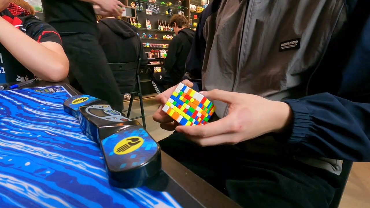 7x7 Cube Scottish Record, 2:13.20 single 2:17.03 mean