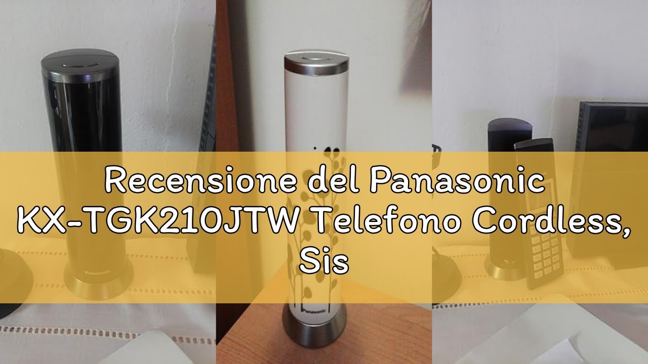 Recensione del Panasonic KX-TGK210JTW Telefono Cordless, Sistema DECT, Schermo LCD 1.5