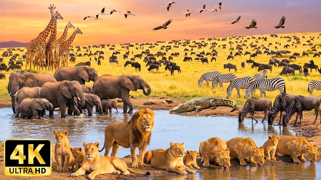 Amazing African Wildlife in 4K – Spectacular Footage with Calming Music