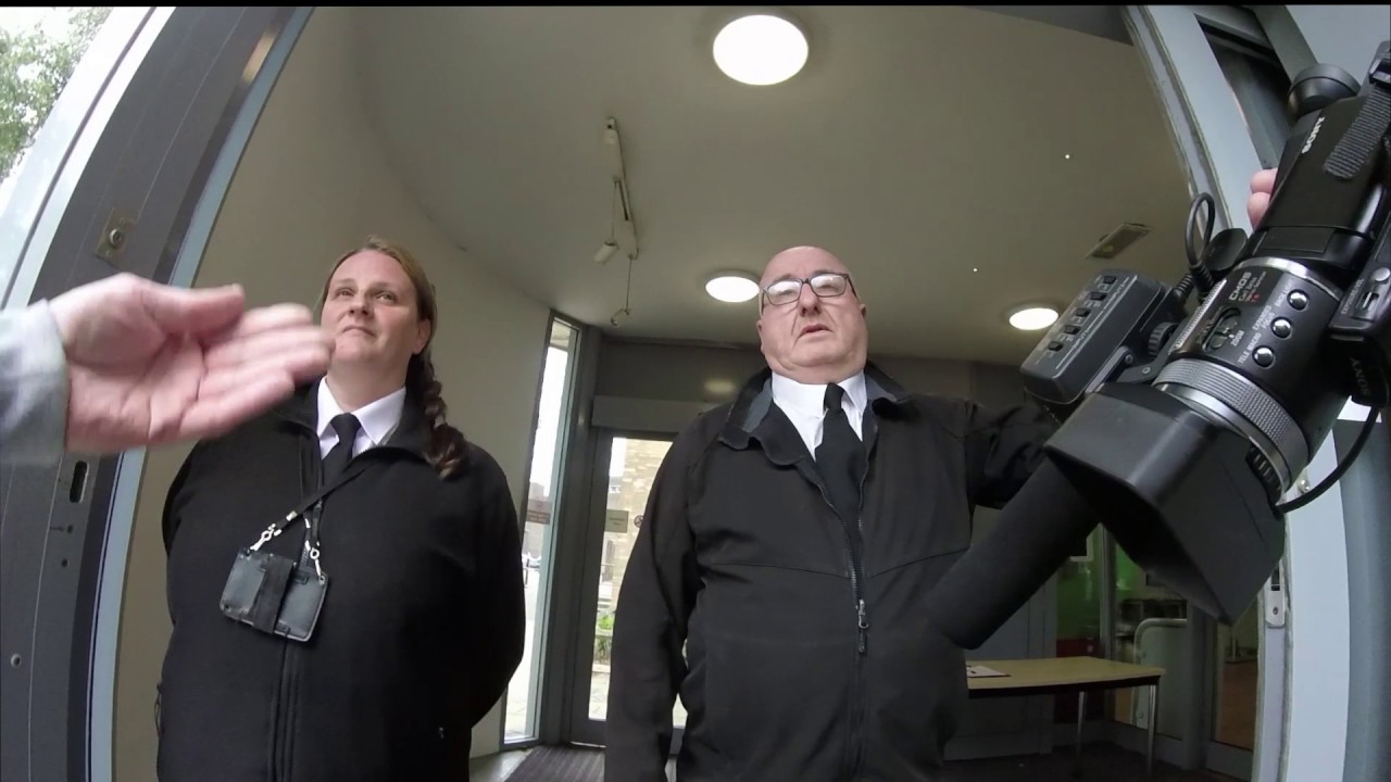 Knowsley Council's Security Guards block entry to Public Council meeting