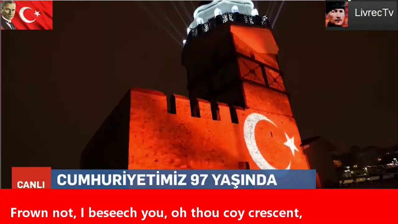 Turkish National Anthem - Turkey Republic's 97th Anniversary Celebrations 29.10.2020