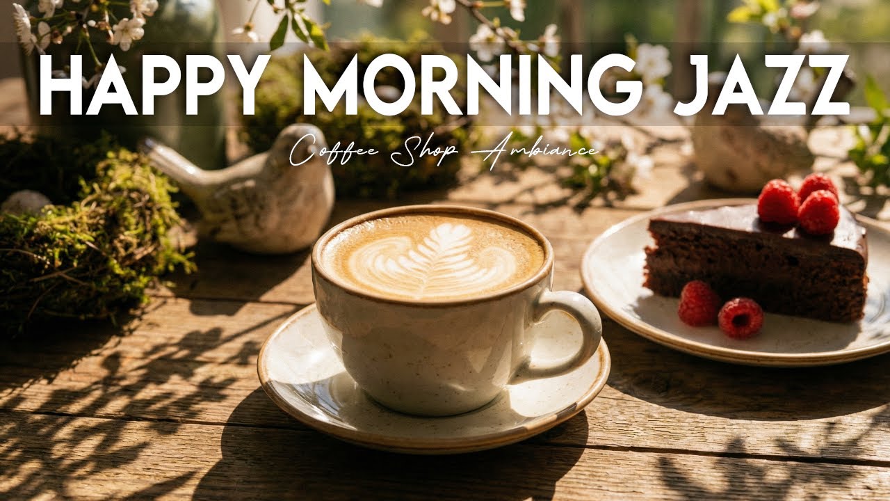 Happy Morning Jazz Music ☕ Relax Coffee Ambiance Instrumental and Relaxing Jazz Cafe Music.