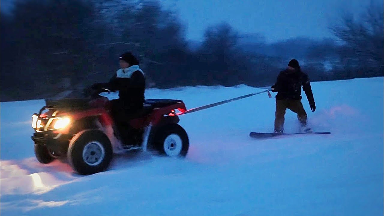 Falusi SNOWBOARD - Ilyen, amikor leesik az első hó!