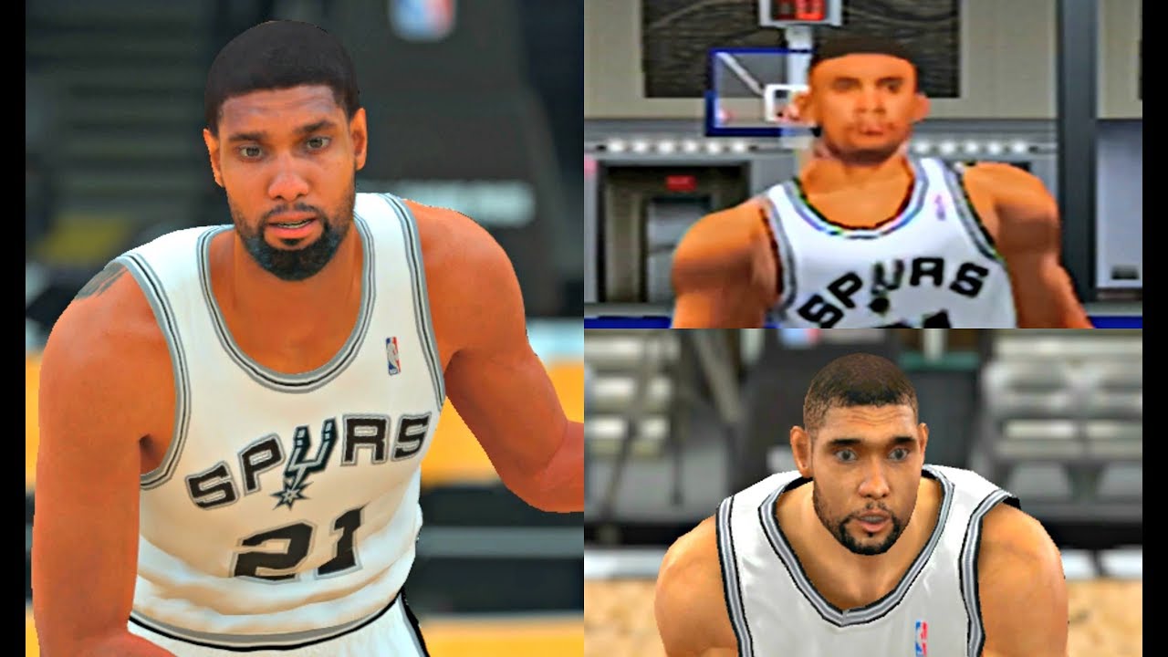 Tim Duncan from NBA 2K to NBA 2K18! #SAS #PS4
