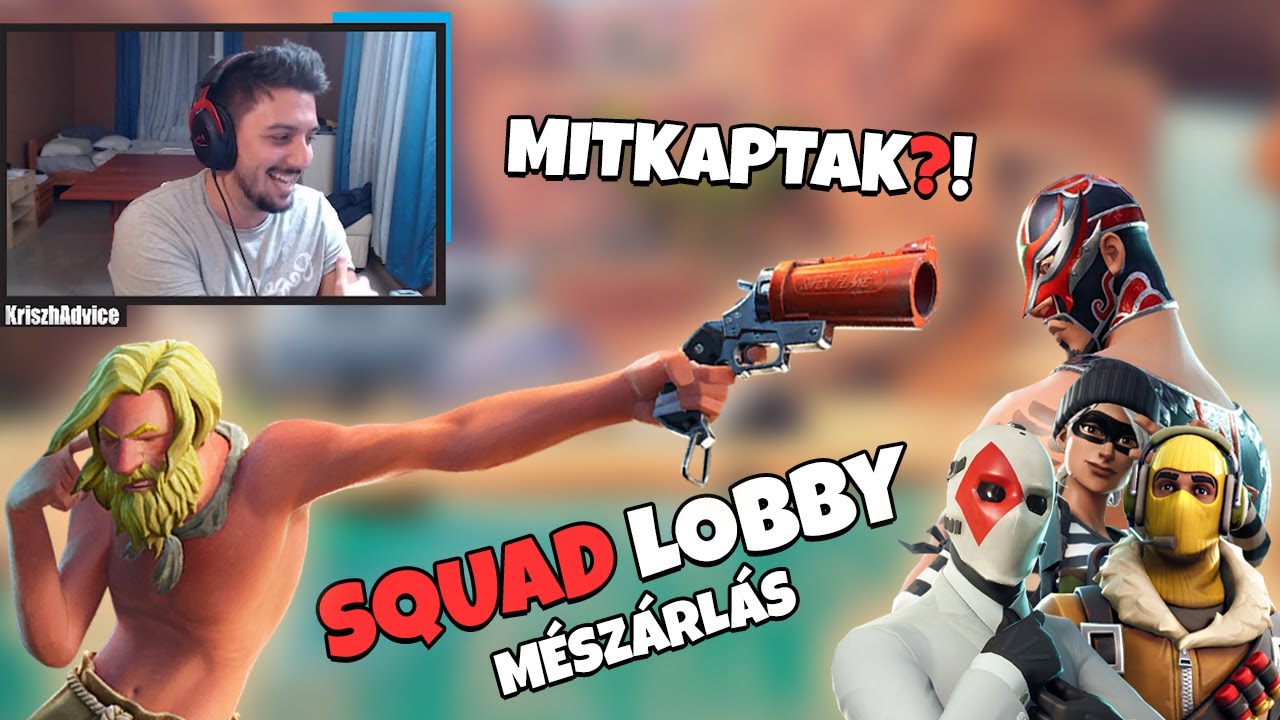 SQUAD LOBBY MÉSZÁRLÁS.. 😈 | SOLO VS SQUAD (Fortnite Battle Royale)