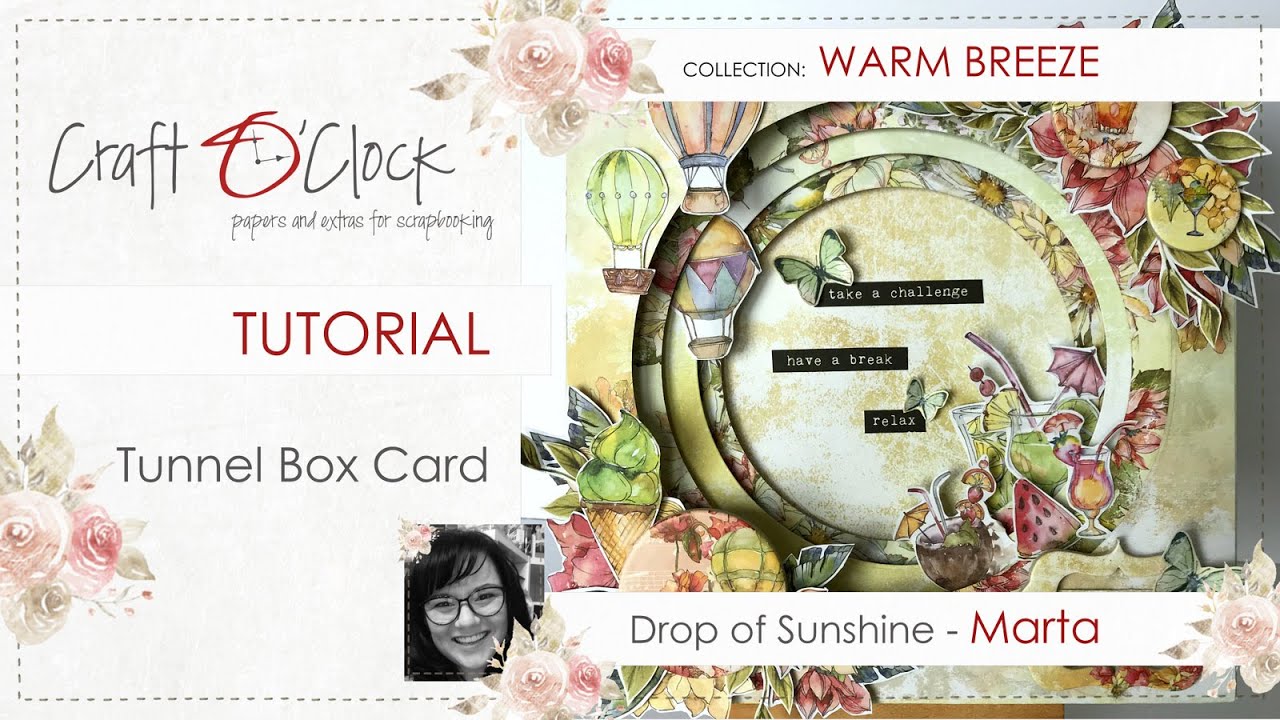 Tutorial - Tunnel Box Card / Kartka tunelowa - Warm Breeze
