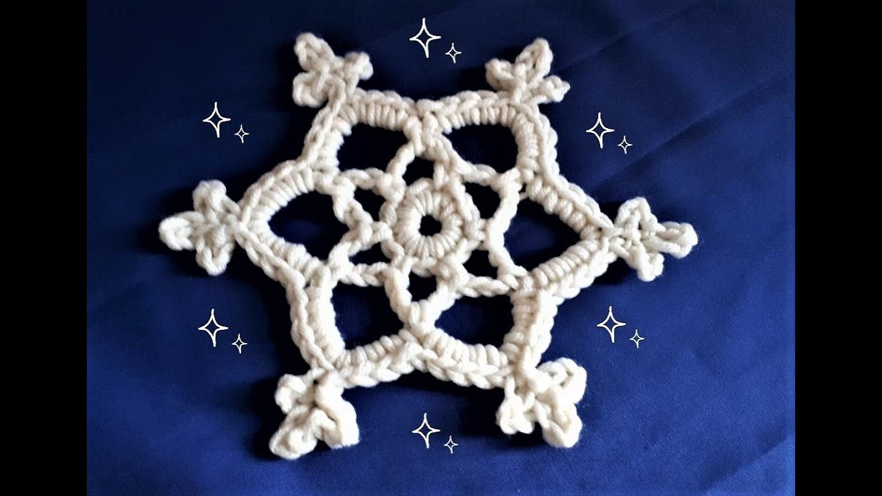 CROCHET SNOWFLAKE IN CHUNKY YARN