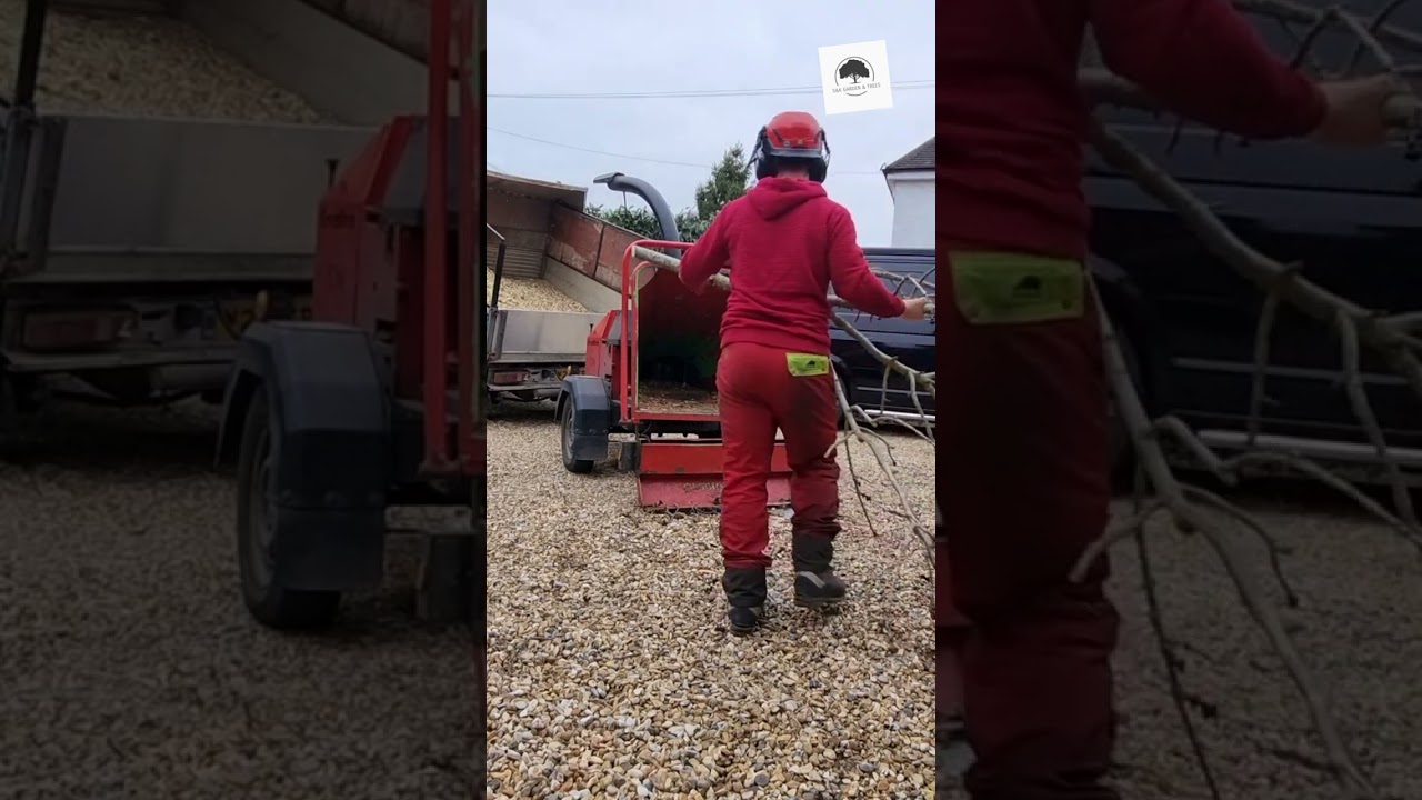 greenmech chipper demolished wood