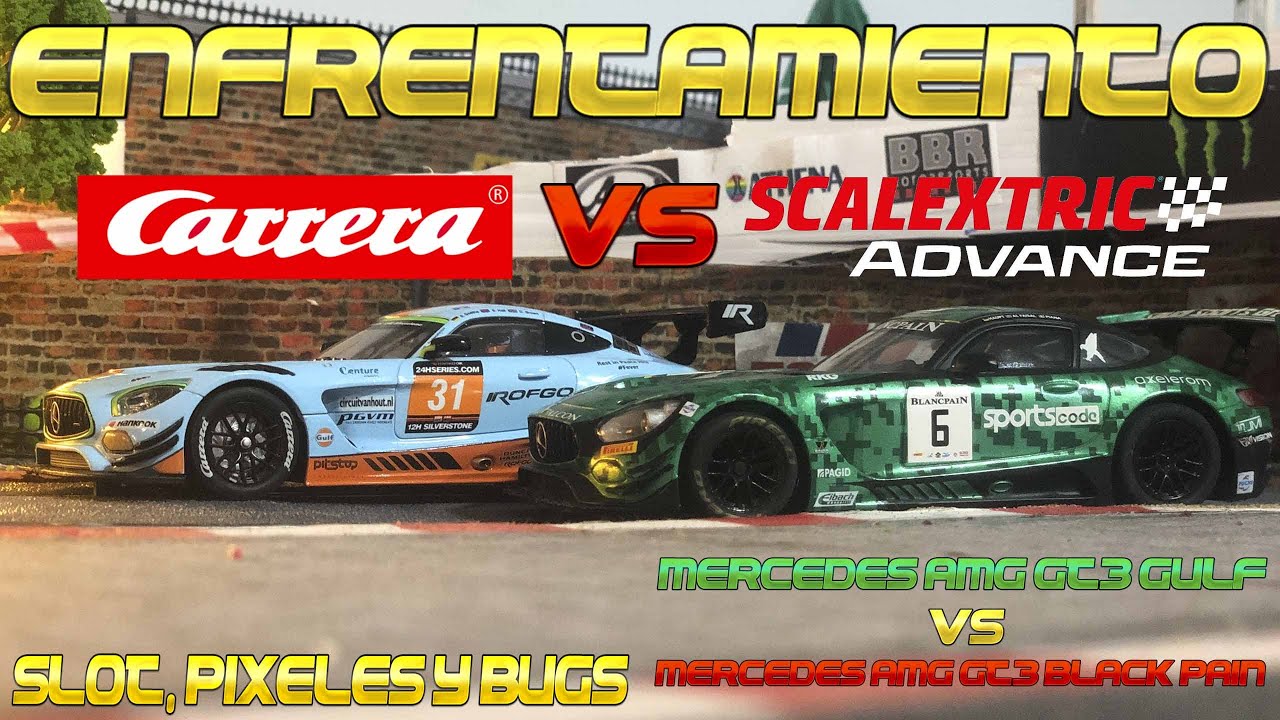 Comparativa Mercedes AMG GT3 SCX Vs Carrera