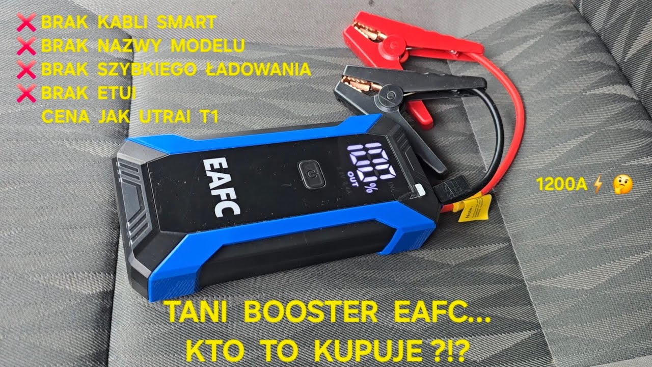 #EAFC 1200A⚡️ Tani i popularny Booster z #Aliexpress szybki #Test przed zimą 