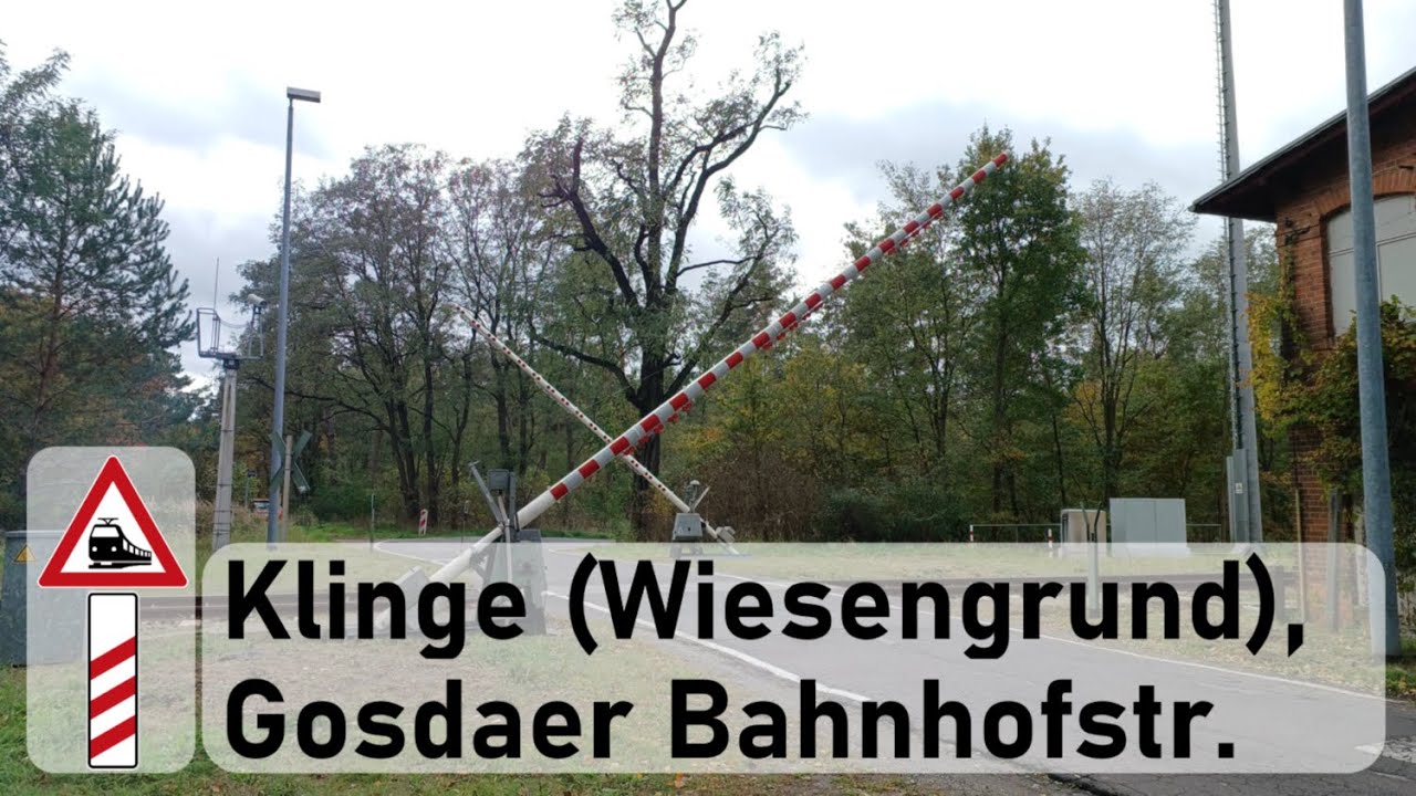 Bahnübergang: Klinge, Gosdaer Bahnhofstraße