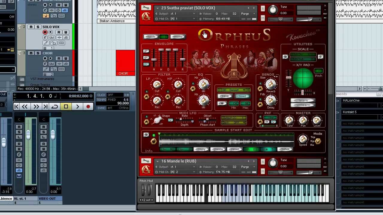 Bulgarian vocal samples. Ethnic vocals sample library - ORPHEUS Video 2 [HD]