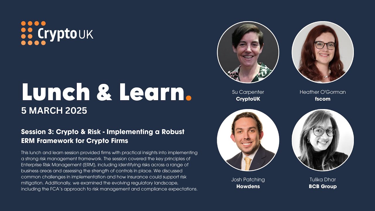Crypto & Risk - Implementing a Robust ERM Framework for Crypto Firms
