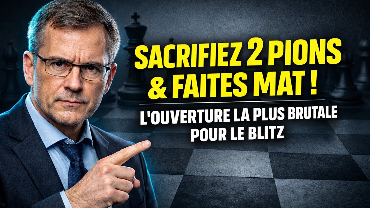 Sacrifiez 2 Pions & Faites Mat ! L'Ouverture la Plus Brutale pour le Blitz
