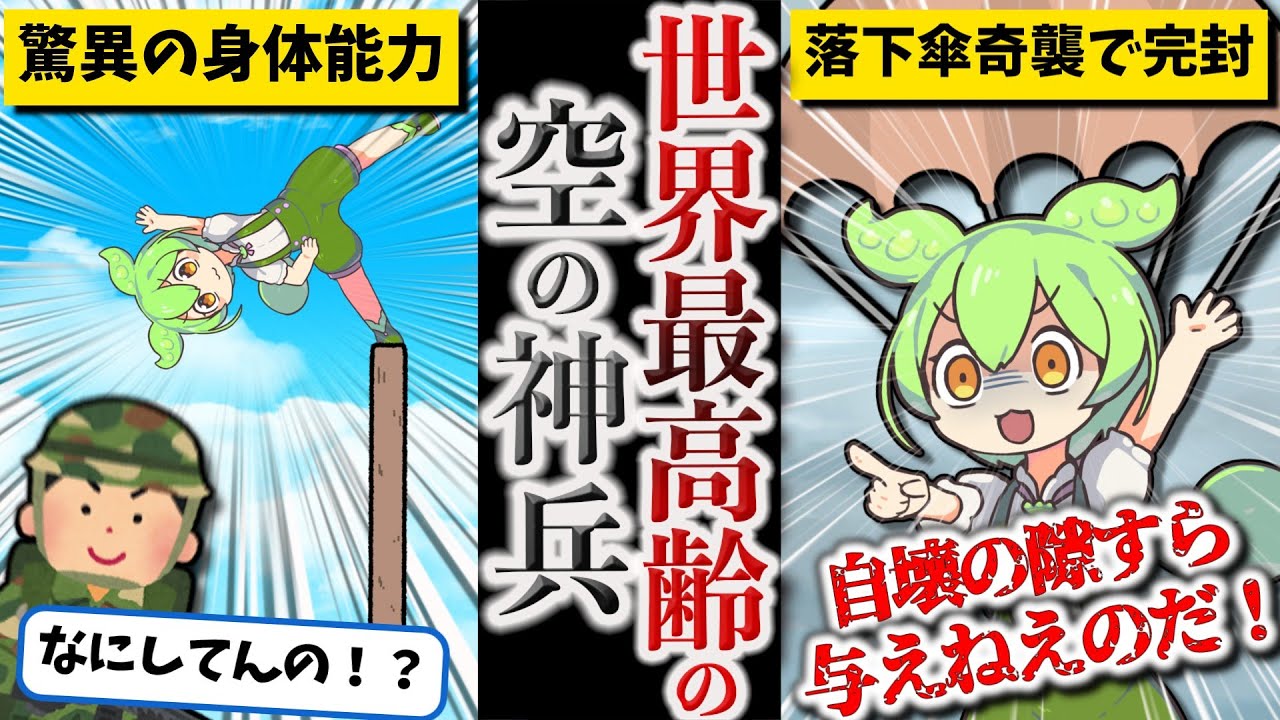 【世界最高齢でオランダ軍を完封した空の神兵】堀内豊秋【ずんだもん ゆっくり解説】