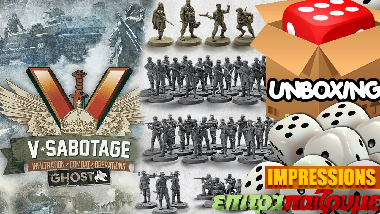 V-Sabotage Miniatures & Ghost - Unboxing & Impressions by Epitrapaizoume.gr