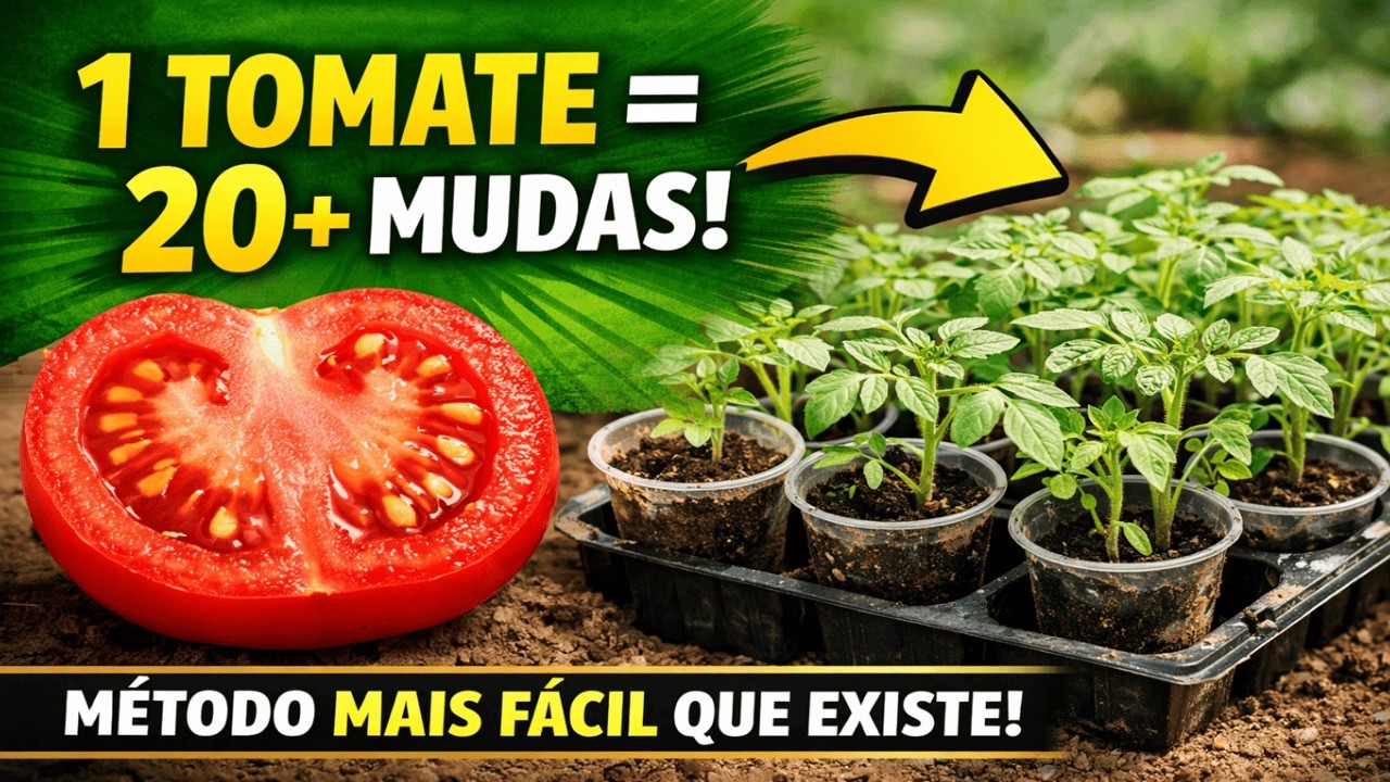 Transforme 1 tomate em várias mudas (método mais fácil que existe)