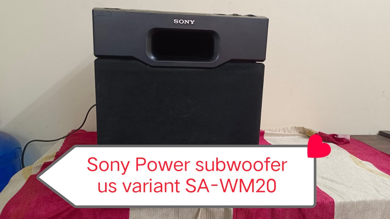 Sony Power subwoofer us variant SA-WM20 tech audio