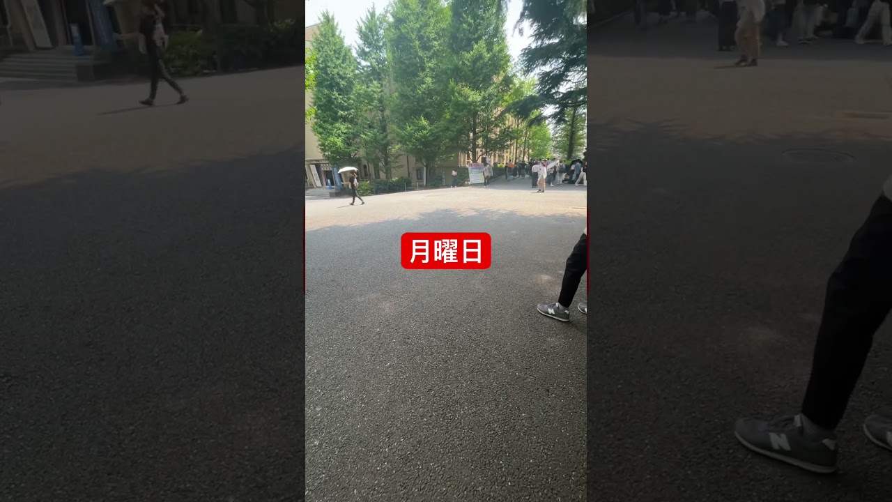 今日の早稲田大学、反戦アクションの演説（
