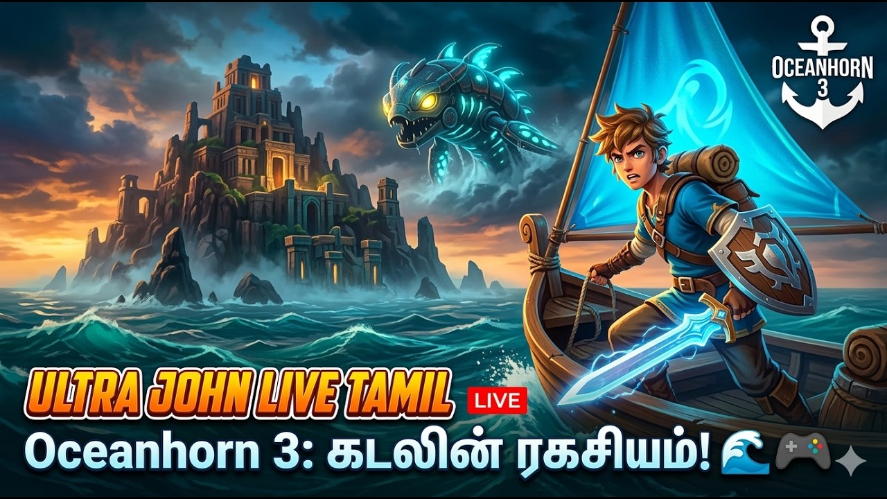 புதிய உலகம்! புதிய மர்மங்கள்! 💎 Oceanhorn 3: Legend of the Shadow Sea | ULTRA JOHN LIVE TAMIL