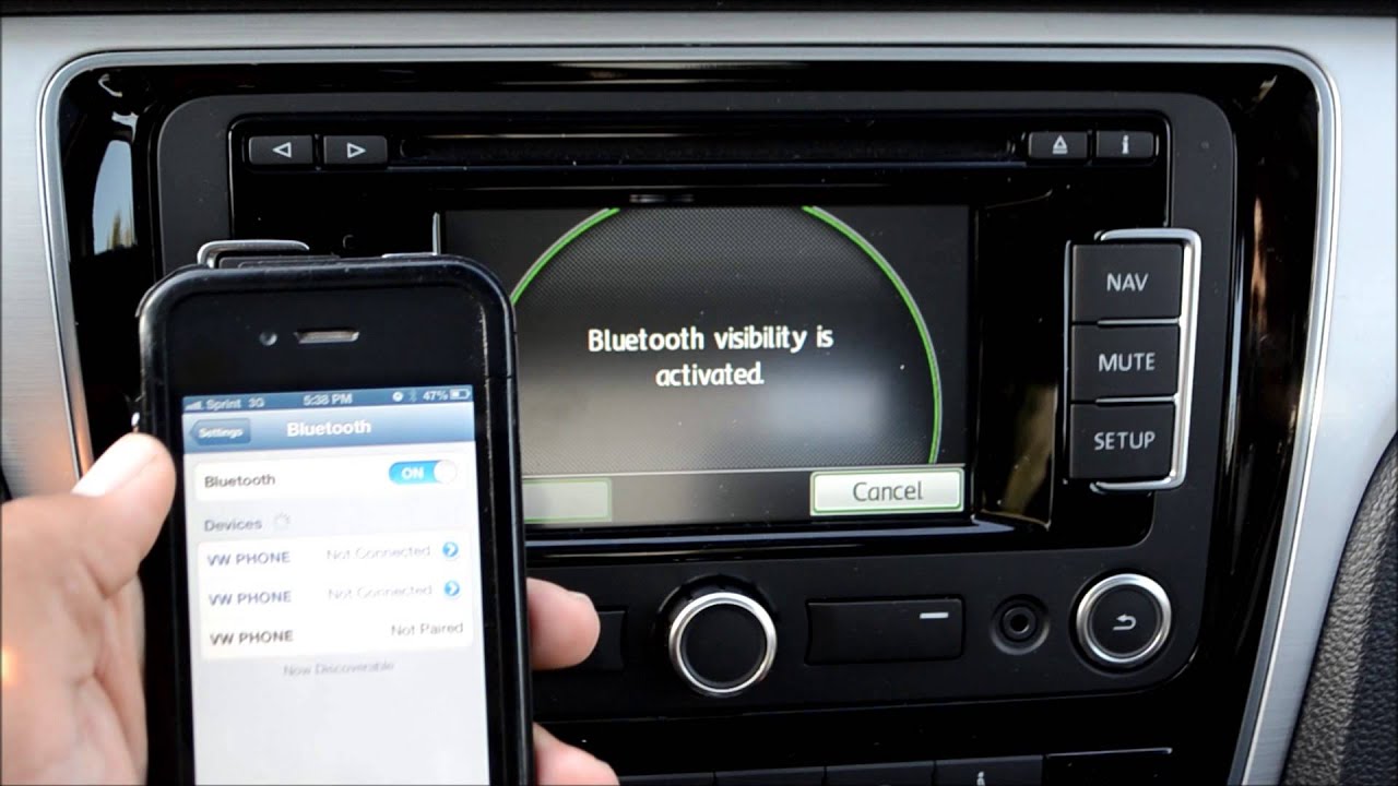 Как подключить Bluetooth к навигационной стереосистеме VW RNS315