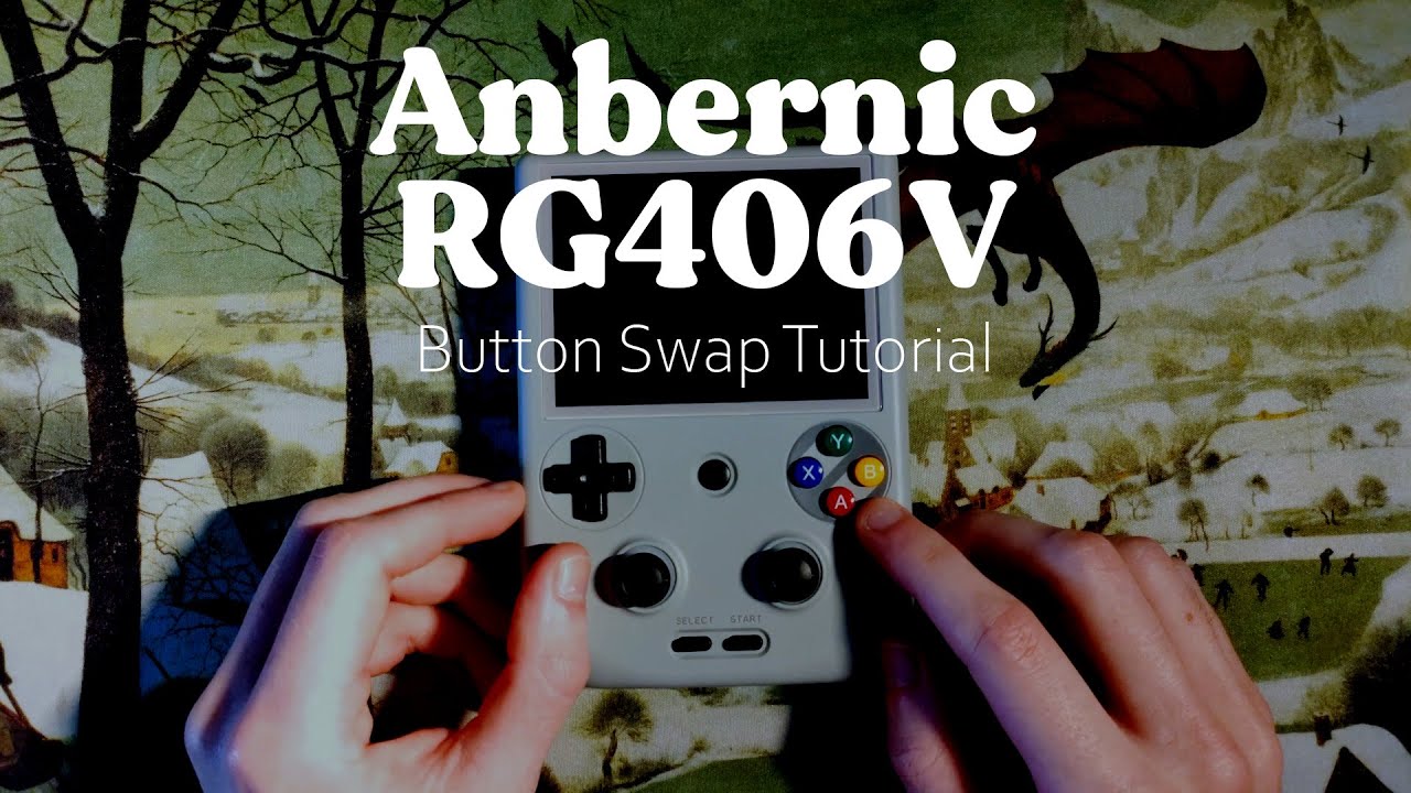 A relaxing Anbernic RG406V Button Swap Tutorial