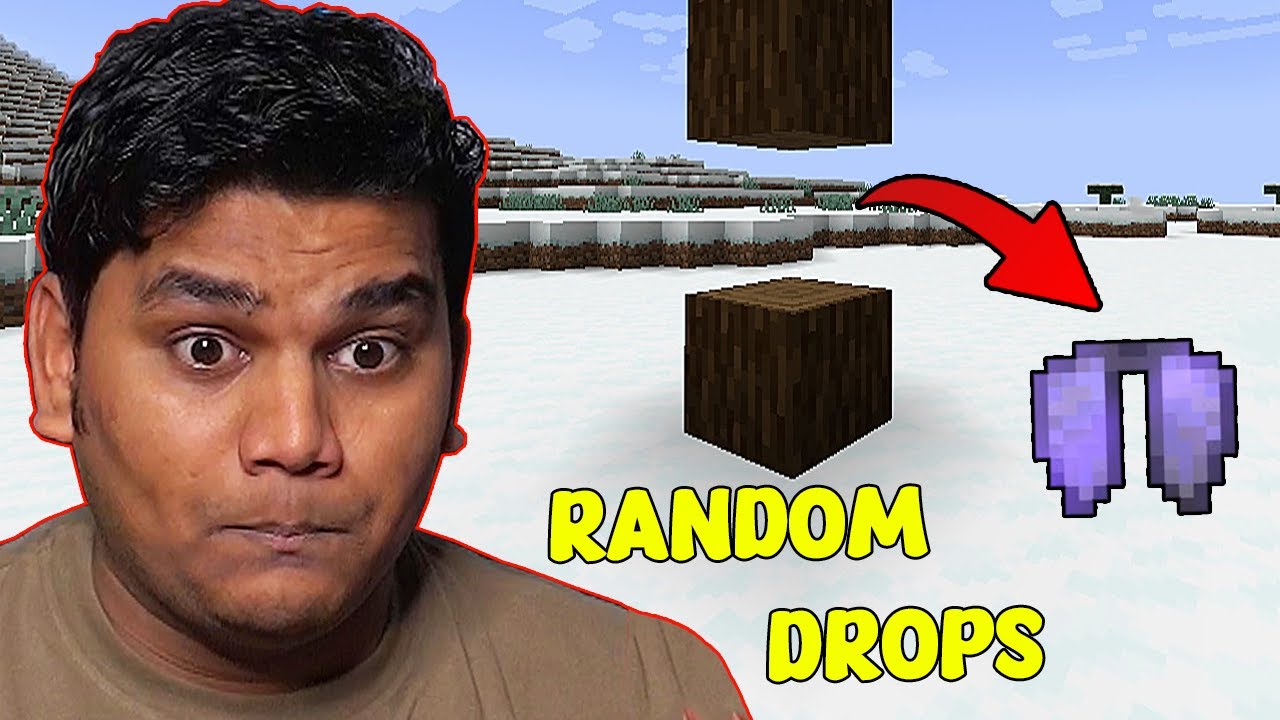 Minecraft But Block Drops Are Random