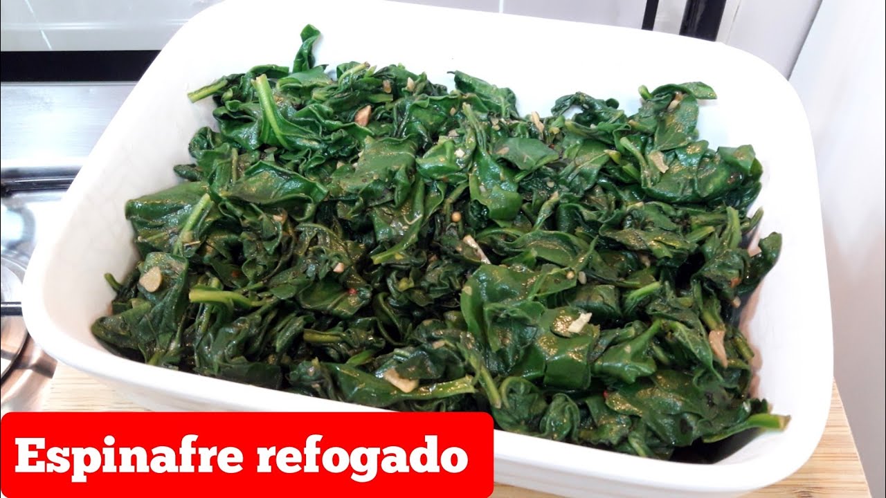 ESPINAFRE REFOGADO SIMPLES E DELICIOSO